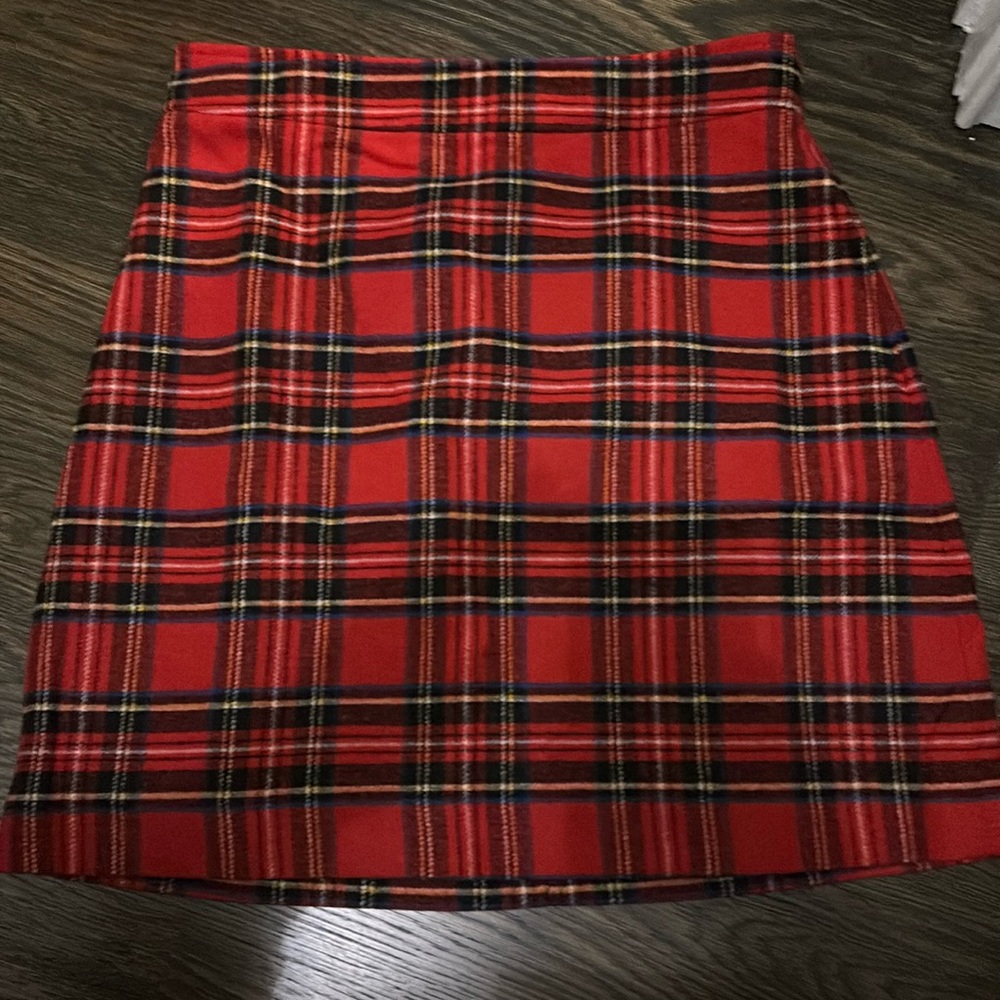 JCrew plaid skirt
